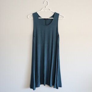 Talula Women's Blue Sz M Princely Tank Stretch A-Line Scoop‎ Neck Midi Dress